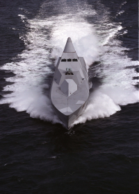 The all carbon fibre Visby Class corvette.